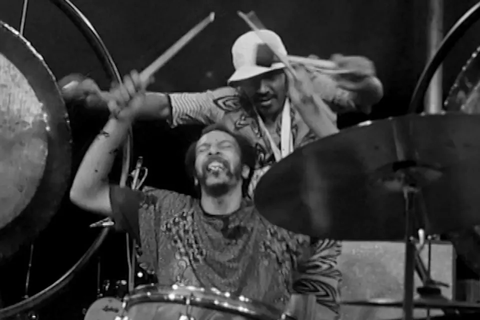 film still from Milford Graves Full Mantis directed by Jake Meginsky and Neil Young