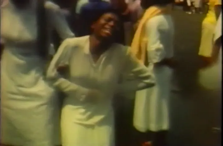 film still from Speaking in Tounges, a film directed by Doug Harris